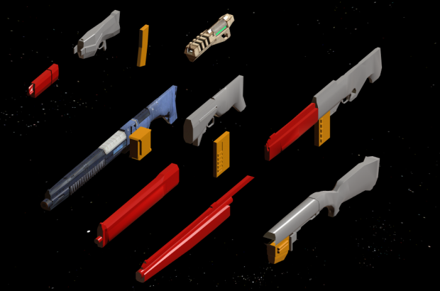 Work in progress of procedural guns. See first comment :P