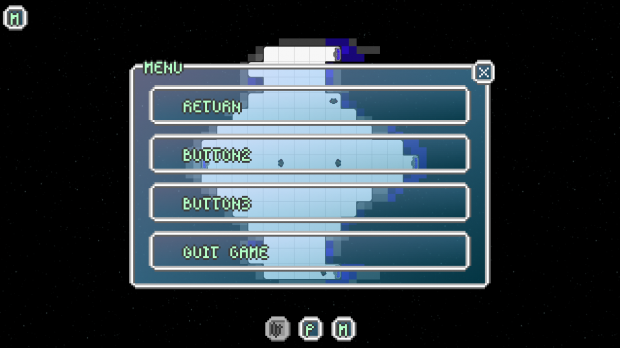 Current look of the menu system