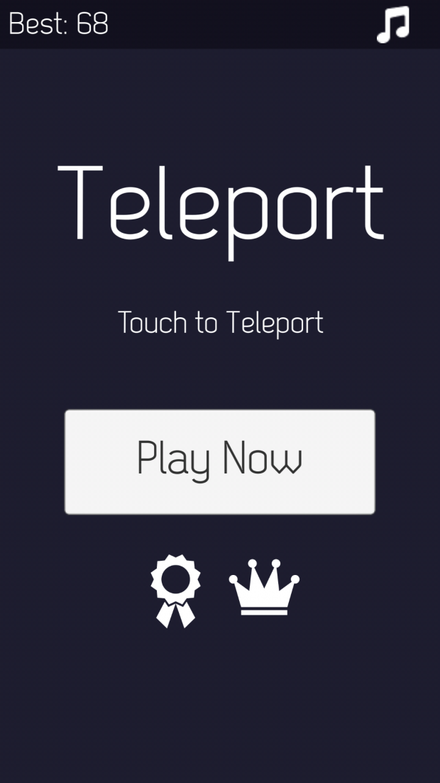 Screenshots of Teleport Game