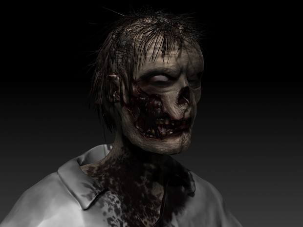 Zombie Male 01 WIP