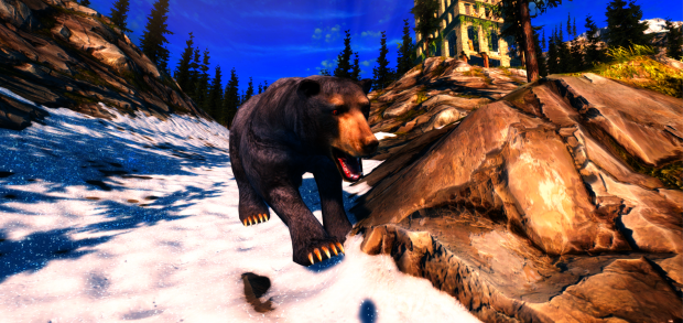 Be careful, bears are dangerous. From The Living Z7 game