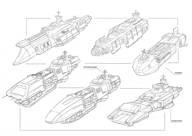 New ships concept by www.johnhiltebrand.com