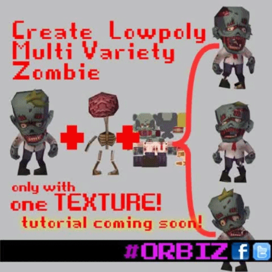 Tutorial How To Create 3D Zombies - ORBIZ Game