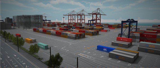 Container terminal screenshots