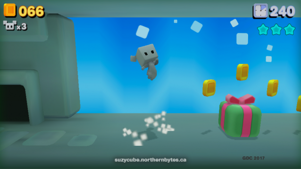 Screenshot from the GDC 2017 build of Suzy Cube