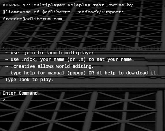 ADLENGINE Multiplayer Text Adventure Engine Now Accepts Russian