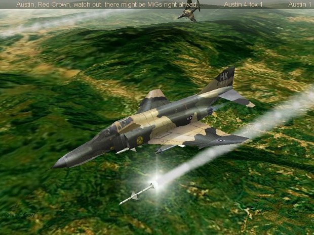 F-4E Phantom II launching missile