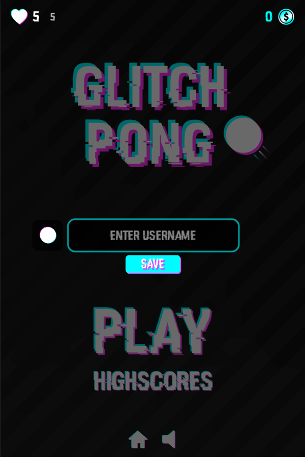 Glitch Pong Usernames