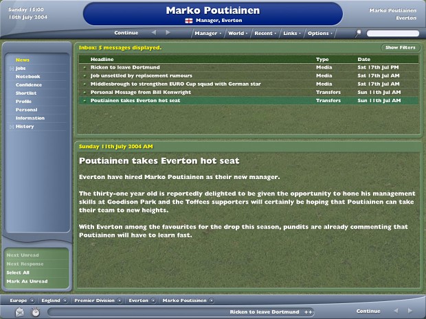 football manager 2005 middlesbrough
