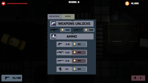 Ingame shop (weapons)