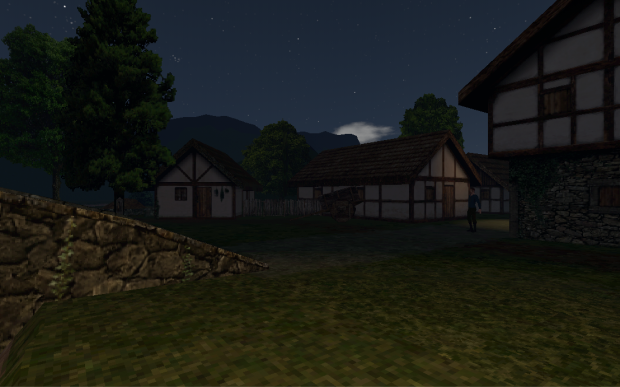 Ergendon village - night (WIP)