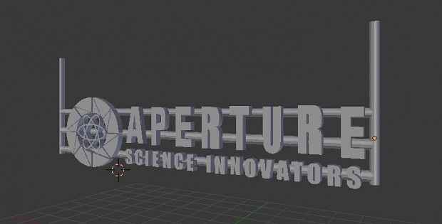 First of many new models:  Aperture's Logo!