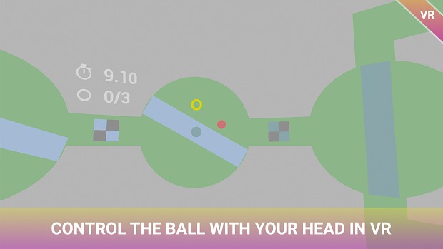 Control the ball with your head in VR