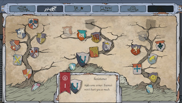 Skill trees are actual trees in Feudal Alloy