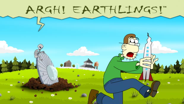 Argh! Earthlings! main screen by Damian Thater
