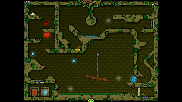 Fireboy and Watergirl in The Forest Temple Unblocked (Two Player Game)