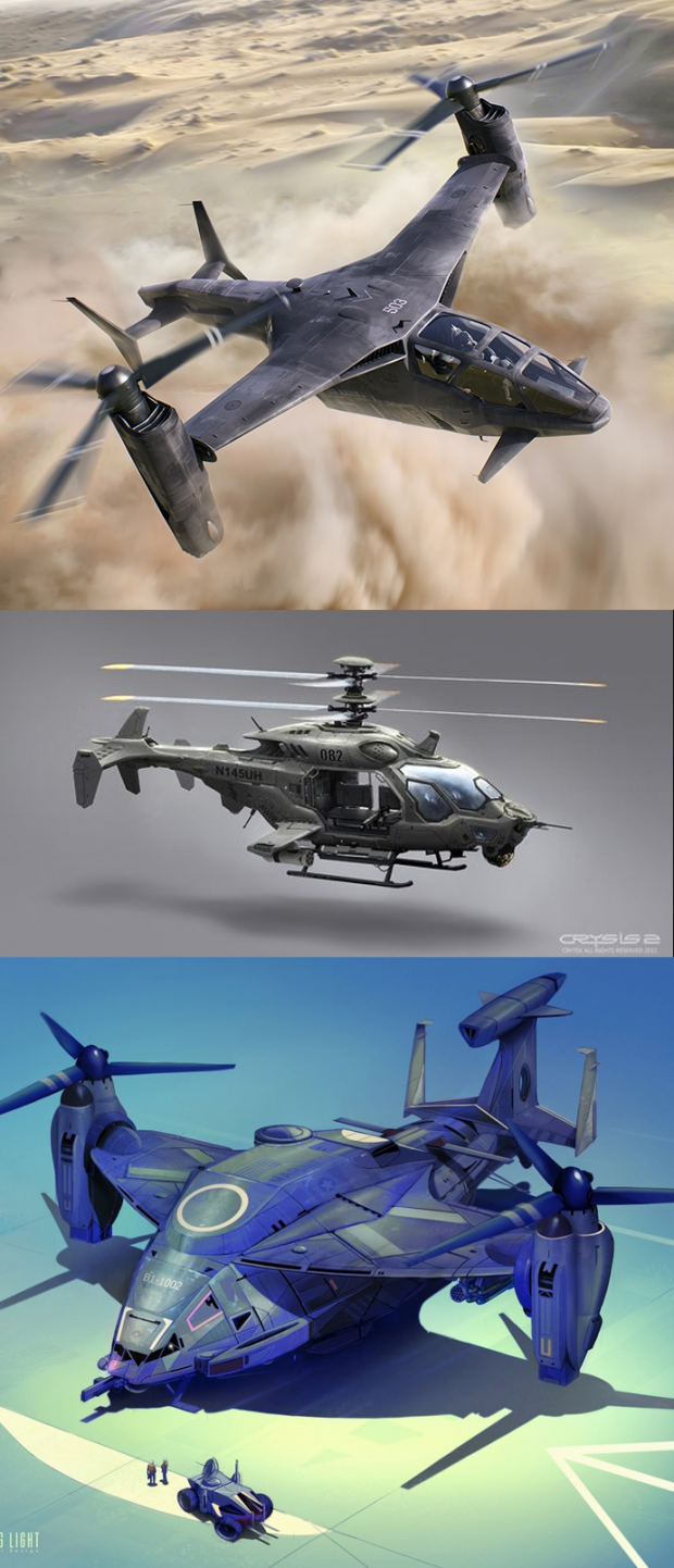 Helicopter redesigns to suit roles they perform + situational variations