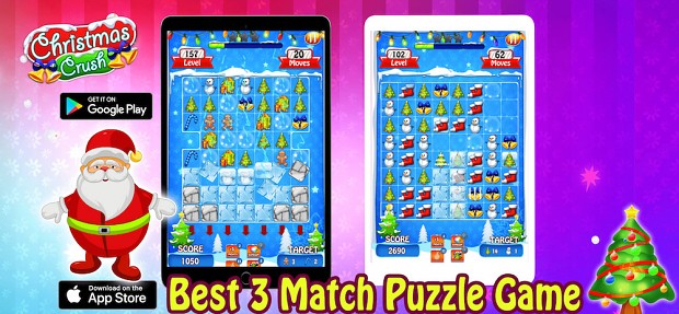 Christmas Crush Game On Google Play and App Store