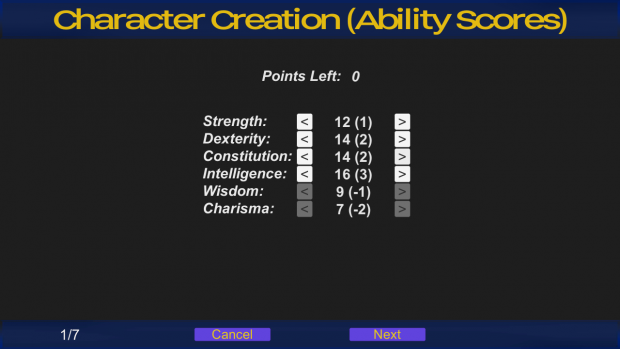 Character Creation