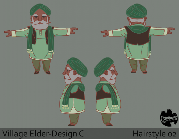 Village Elder   Design C Hairst 1