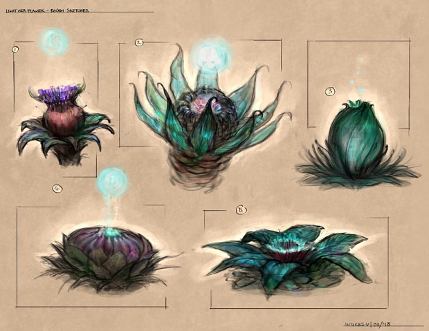 orbflower sketches 1