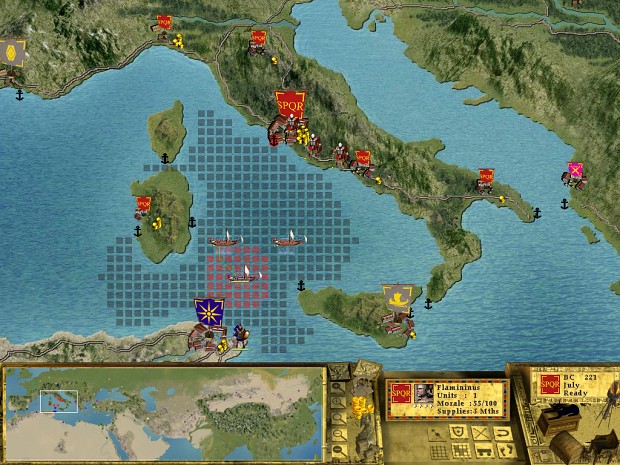 Sea battle (campaign map view)