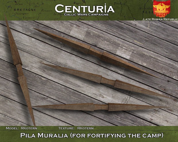 Pila Muralia (for fortifying the camp)