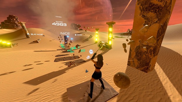 PowerBeatsVR   In Game   Hammer Desert Avatar