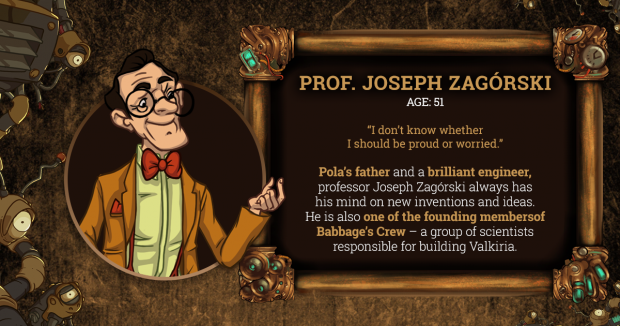Brassheart Prof. Zagórski Character Card