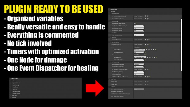 Readytobeused 4 Image Ue4 Dmghandler Damage System Component Mod Db