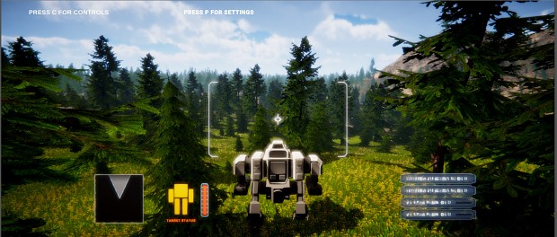 Playing around with mech combat kit. On a map.