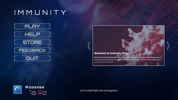 Immunity Beta Screenshot (New UI)