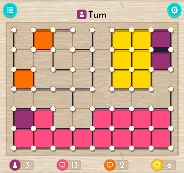dots and boxes gameplay 1