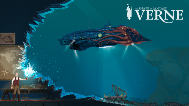 Verne poster nautilus pixelart