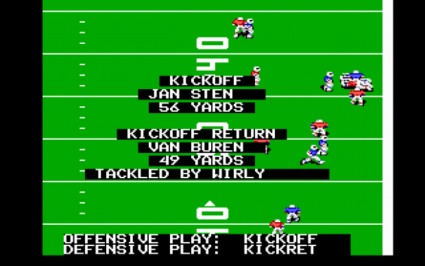 John Madden Football (1988) DOS screenshot