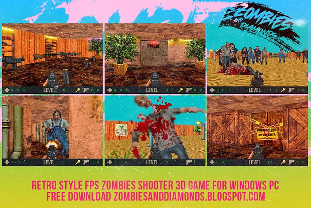 RETRO STYLE FPS ZOMBIES SHOOTER