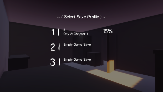 Game Save Profiles Screen W.I.P