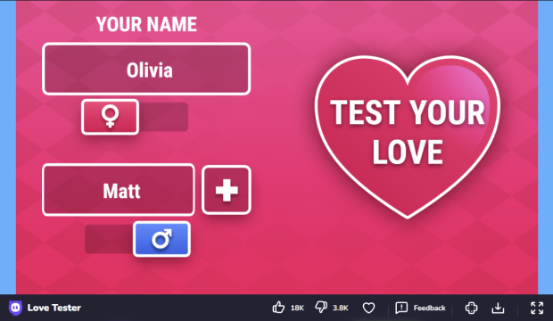 Jogo Love Tester 3 no Jogos 360