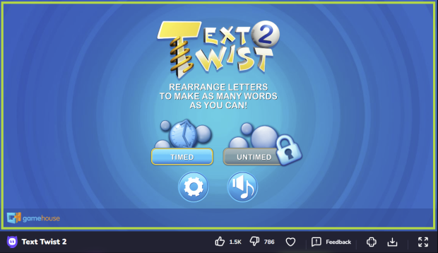 Text Twist 2 - Free Online Games