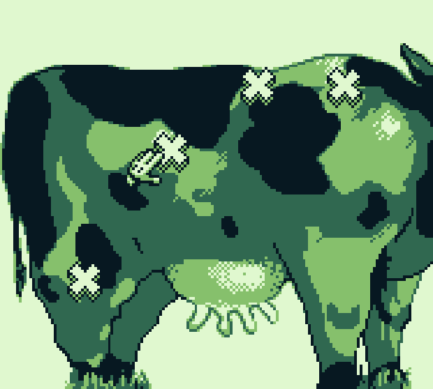 Cow petting minigame