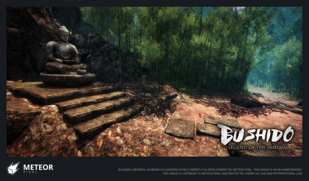 An in-game shot of our Bamboo Forest level