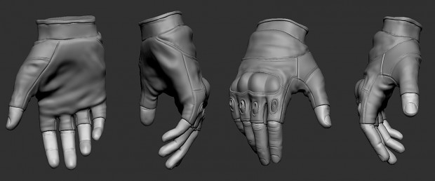 Hands (high-poly)