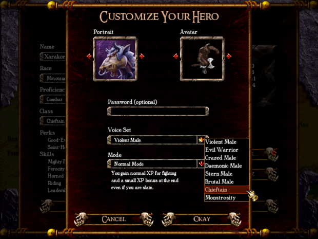Customize your Hero (Minotaurs)