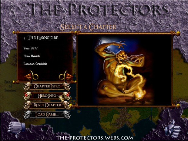 Chapter Selection Screen
