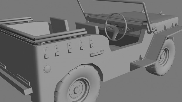 mid-high poly jeep