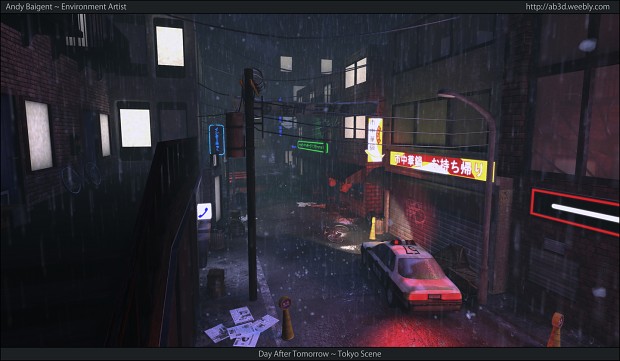 UDK Environment - Day After Tomorrow Tokyo Scene