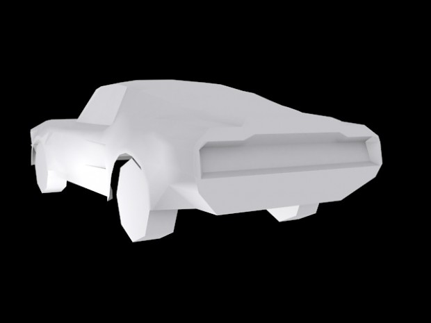 Low Poly 1968 Ford Mustang Fastback