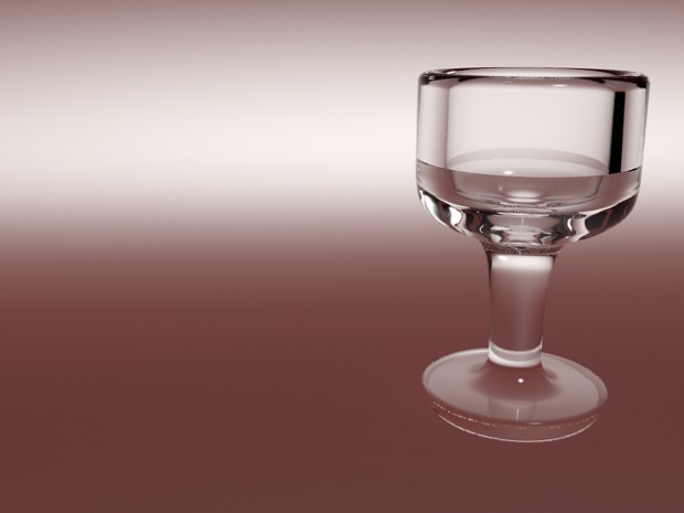 Wine Glass - rendered in mental ray with 3ds max