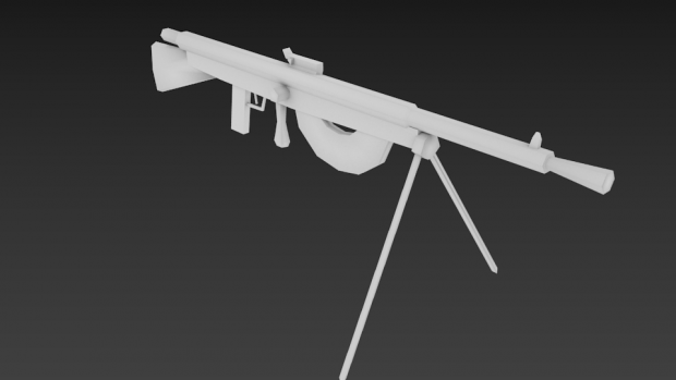 Chauchat Low poly rifle