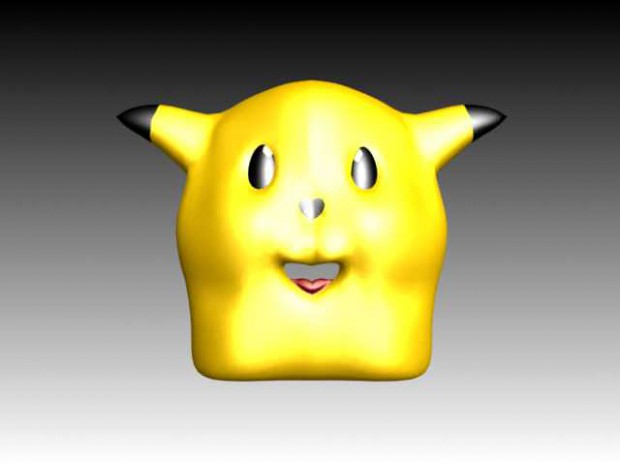 Pikachu head WIP